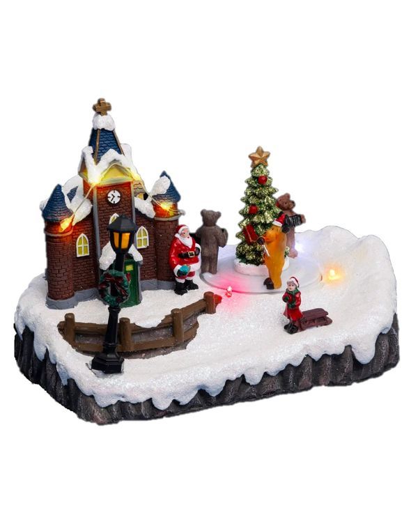 Weihnachtsdorf Hell  Mit Kirche