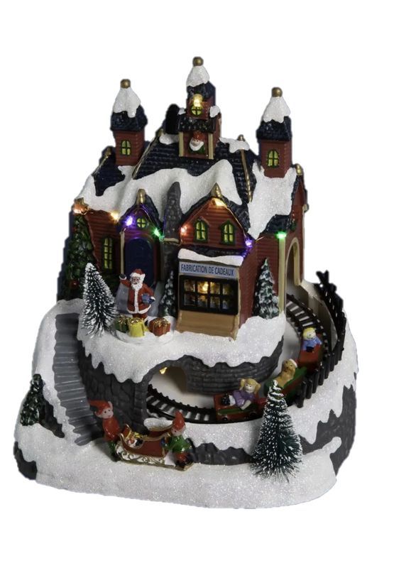 Villaggio Di Natale Shop Di Babbo Natale 15X21,5Cm