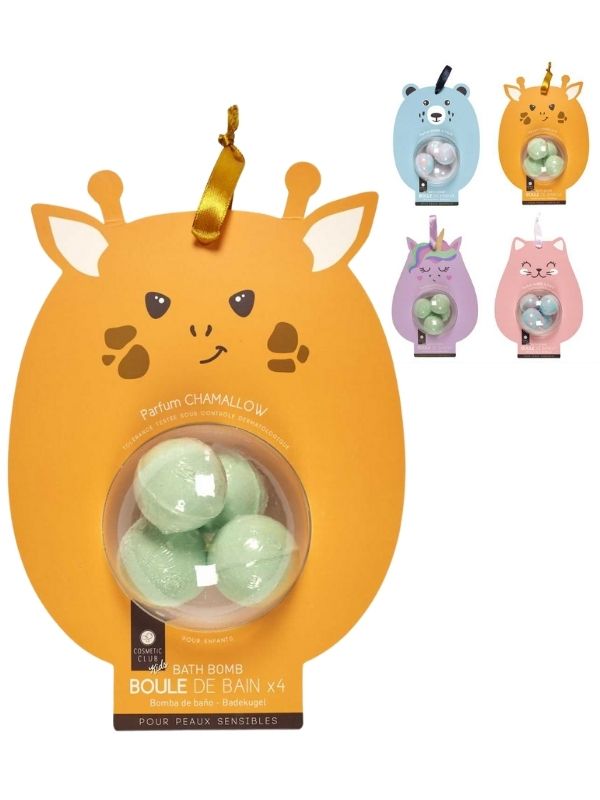 Bathbomb Dans Le Style Kawaii Pour Les Enfants 4 Pièces - Assorti