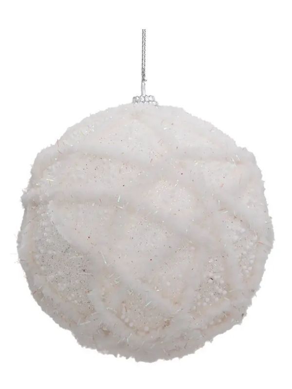 Pallina Di Natale Glitter Iridescente 10Cm