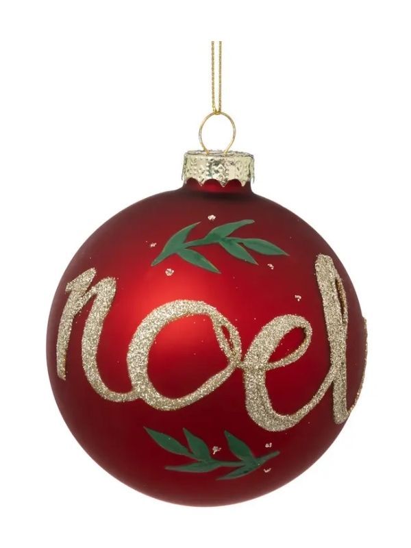 Weihnachts-Glaskugel Noël 9Cm