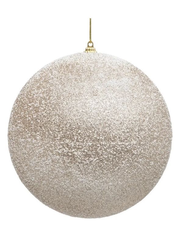 Pallina Di Natale Champagne Glitter 15Cm