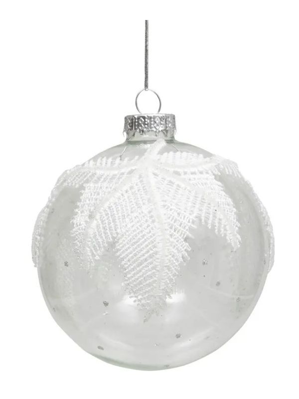 Weihnachts-Glaskugel Spitze 9Cm