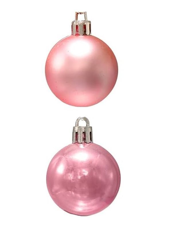 Weihnachtskugeln Aus Kunststoff 12 Stück Rose 3Cm 