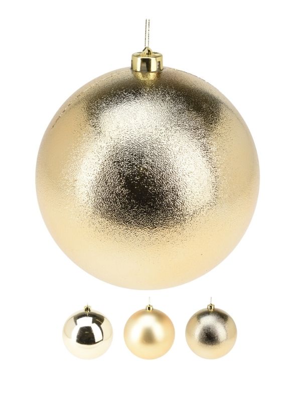 Pallina Di Natale Oro 14Cm - Assortita