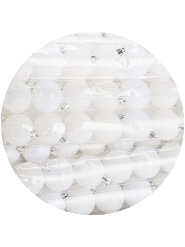 Boules De Noël Blanc 6 Pièces 7Cm