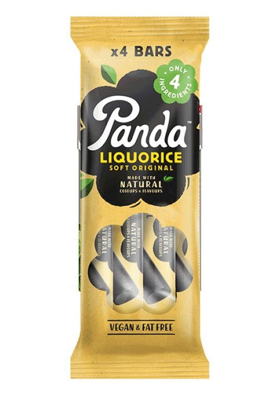 PANDA 4 Stecche Di Caramelle Alla Liquirizia 128G