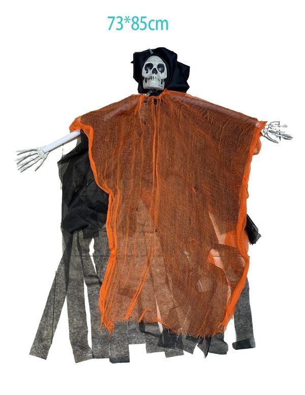 Accessorio Di Halloween Da Appendere Fantasma Con Luci E Suoni 
