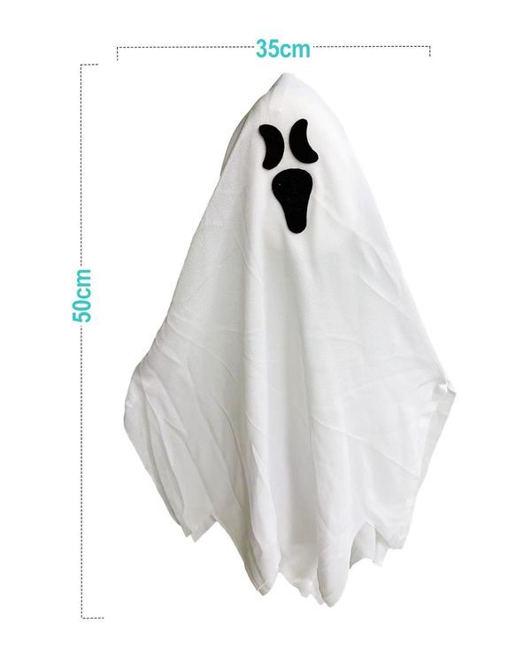 Accessorio Di Halloween Da Appendere Fantasma Con Luci E Suoni 