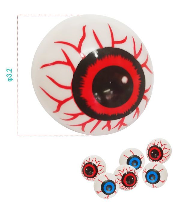 Déco Halloween Bulbo Oculare 6 Pezzi 