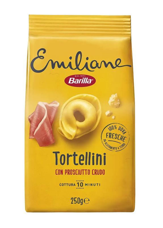 BARILLA Emiliane Pâtes Aux Oeufs Tortellini Au Jambon 250G
