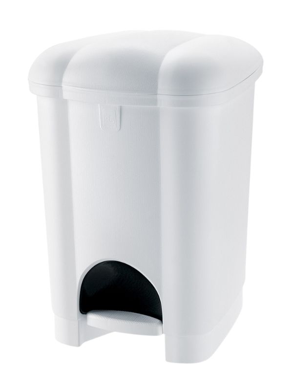 Pattumiera A Pedale 6L Bianco 20X30Cm