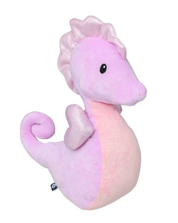 Cavalluccio Marino Rosa Di Peluche Per Bambini 35Cm