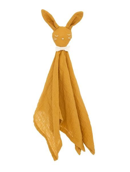 Peluche Minimal In Cotone Color Giallo Ocra 46,5X50Cm