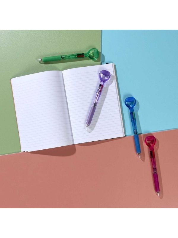 Article De Papeterie Stylo De Massage À 4 Couleurs - Assorti