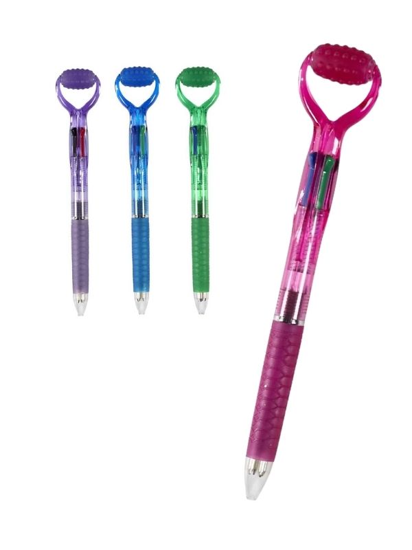 Article De Papeterie Stylo De Massage À 4 Couleurs - Assorti