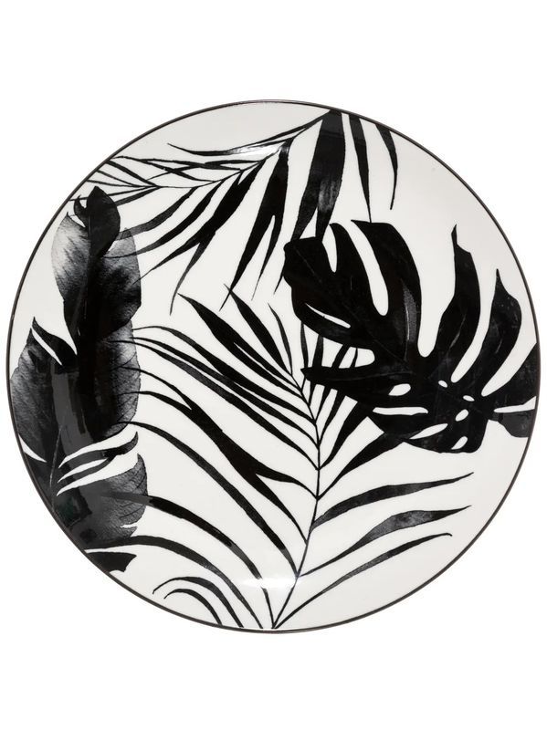 Teller Palm Schwarz 26Cm