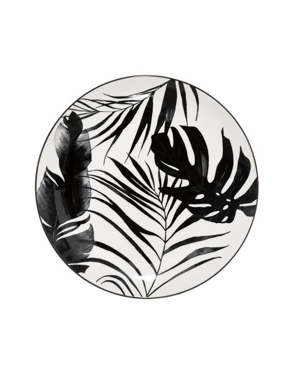 Dessertteller Palm Schwarz 19Cm