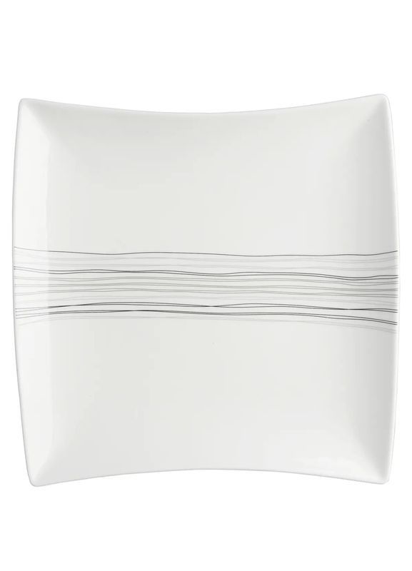 Assiette Lines Carré 27Cm