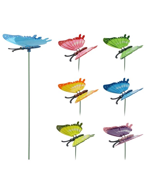 Pick Déco Per Giardino Farfalla 45cm - Assortito