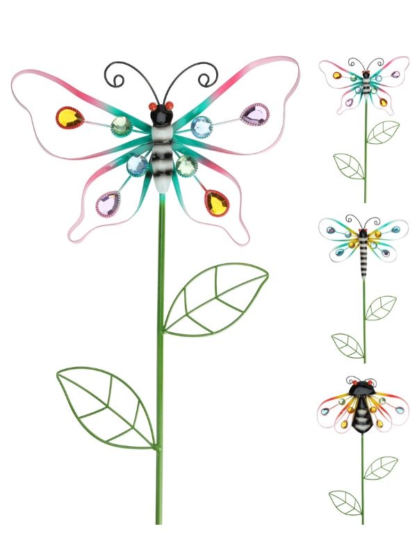 Pick Déco Per Giardino Insetto In Metallo 80cm - Assortito