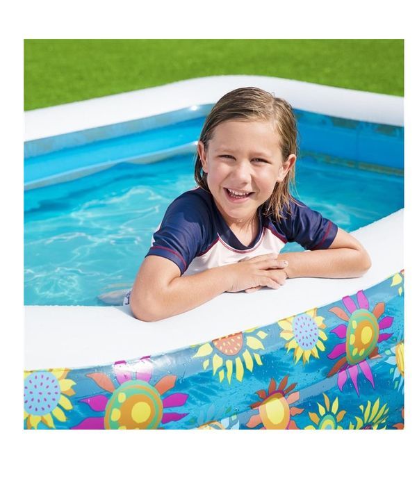 BESTWAY Piscina Gonfiabile Happy Flora 305X183X56Cm