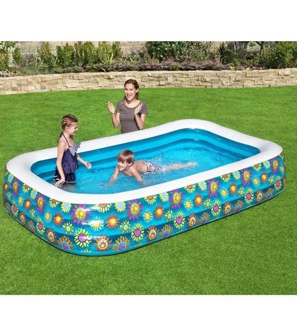 BESTWAY Piscina Gonfiabile Happy Flora 305X183X56Cm