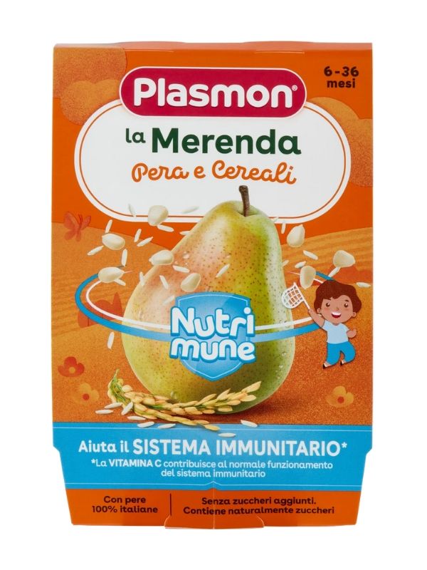 PLASMON La Merenda Poire Et Céréales 2X120G