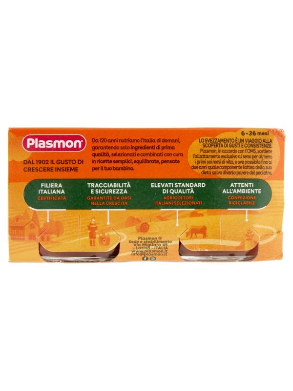 PLASMON Aliments Pour Bébés Homogénéisés Prune 2X80G