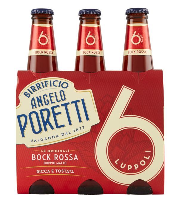 PORETTI Birra Bock Rossa 6 Luppoli 7% - 3X33Cl