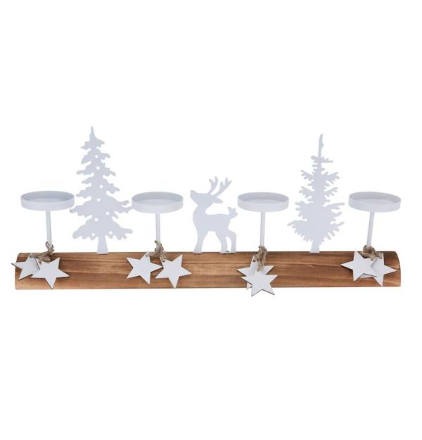 Weihnachtlicher Kerzenhalterthemenszene40Cm