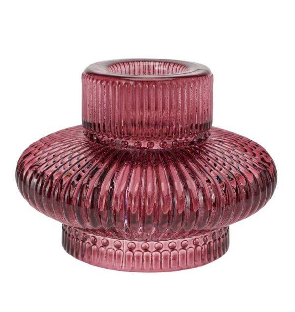 Glas-Weihnachts-Kerzenhalter 7X6Cm