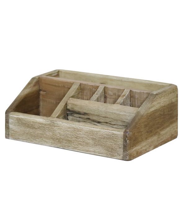 Conteneur De Stockage En Bois 27X17X10Cm