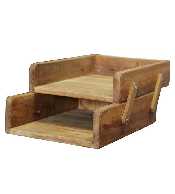 Deko-Dokumentenhalter Aus Holz 26X36X16Cm
