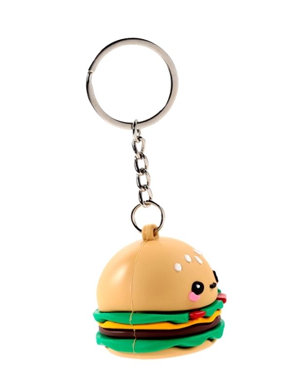 Portachiavi Kawaii 3D In Pvc Hamburger 5Cm