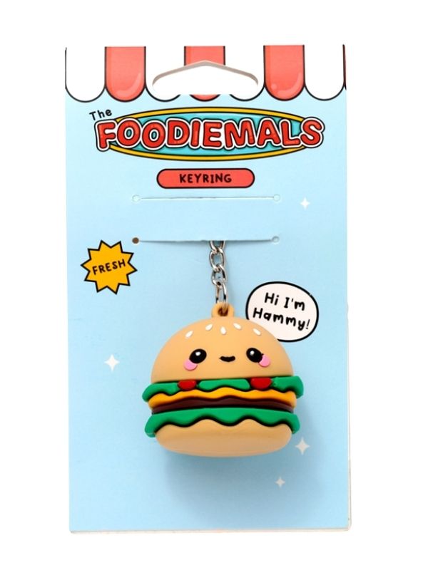 Portachiavi Kawaii 3D In Pvc Hamburger 5Cm