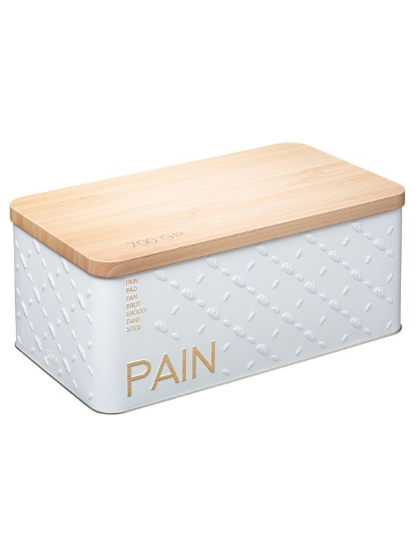 Portapane Scandi Edition Metallo Rilievo 31,4x17,6x13,3 cm