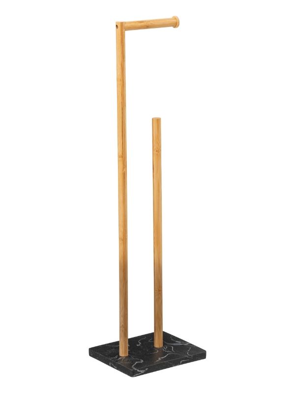 Portarotolo Carta Igienica Con Riserva Léa Nero 78cm
