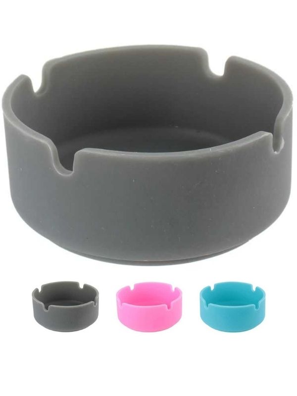  Cendrier En Silicone Glow In The Dark 8Cm - Assorti