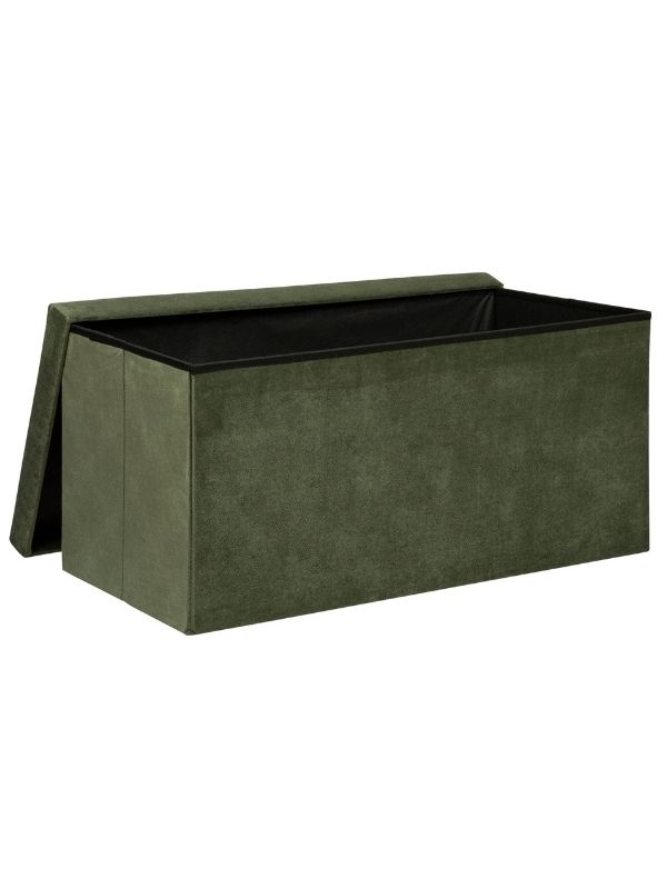 Pouf Déco Pieghevole Lilou Verde Cachi 76X38Cm