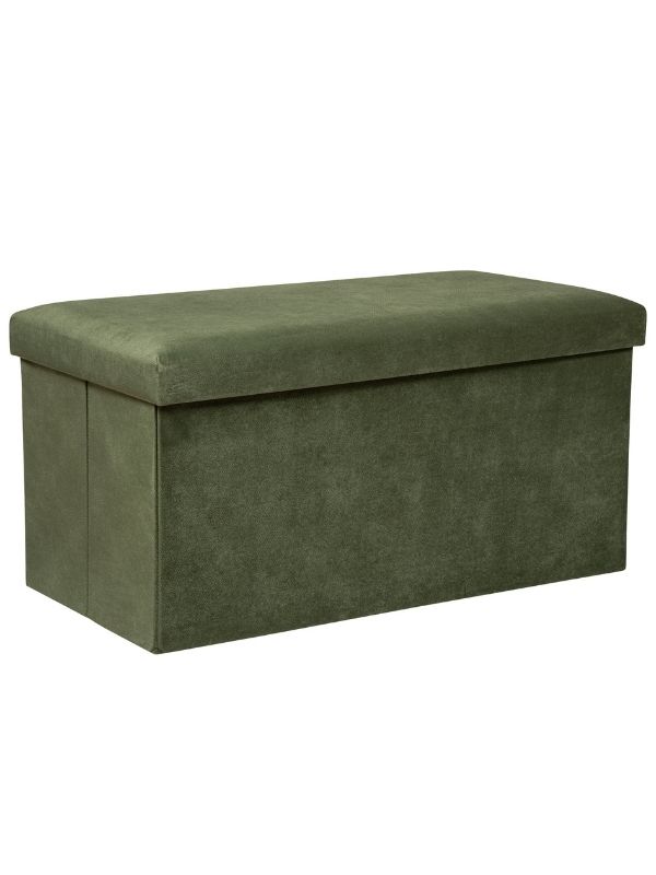Pouf Déco Pieghevole Lilou Verde Cachi 76X38Cm