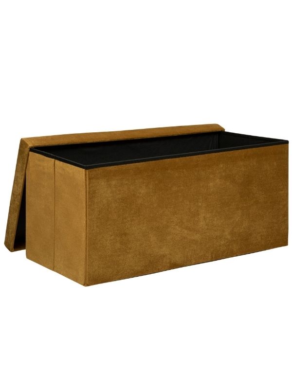 Pouf Déco Pieghevole Lilou Senape 76X38Cm