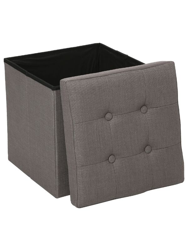 Pouf Déco Pieghevole Lysandre Grigio 38X38Cm