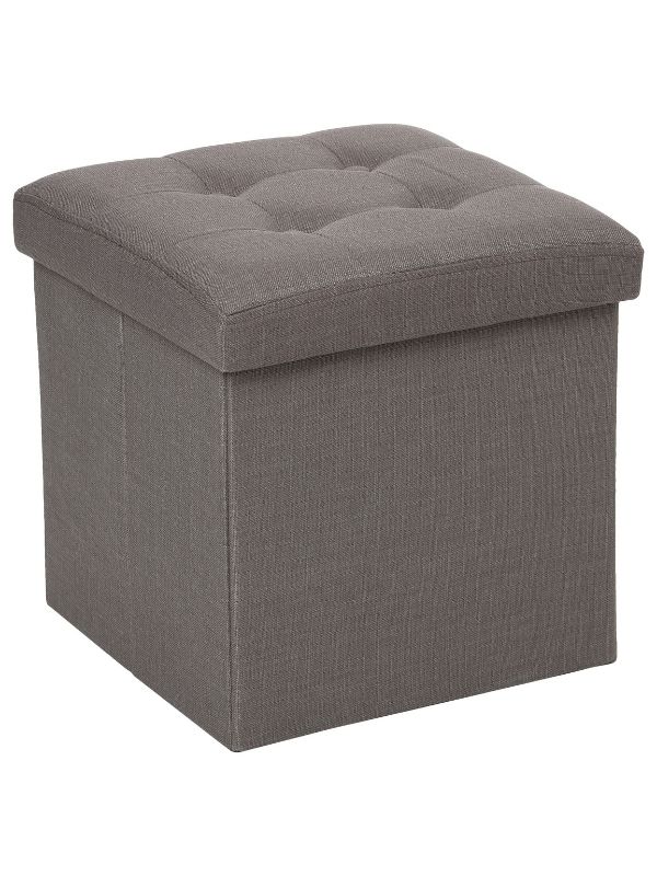 Pouf Déco Pieghevole Lysandre Grigio 38X38Cm