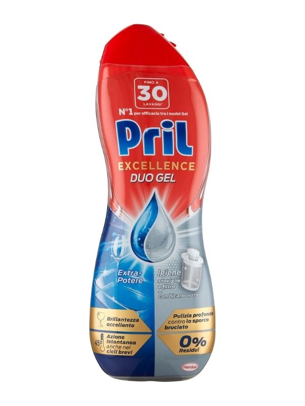 PRIL Excellence Duo Gel Lave-Vaisselle Bicarbonate 540Ml