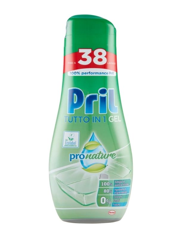 PRIL Tutto In 1 Gel Spülmaschinen Power Green 608Ml