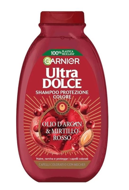 GARNIER Ultra Dolce Shampoo Olio Argan E Mirtillo Rosso 250Ml