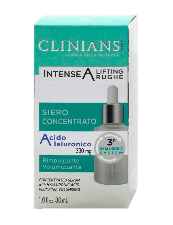 CLINIANS Siero Idratante Rassodante Con Acido Ialuronico 30Ml