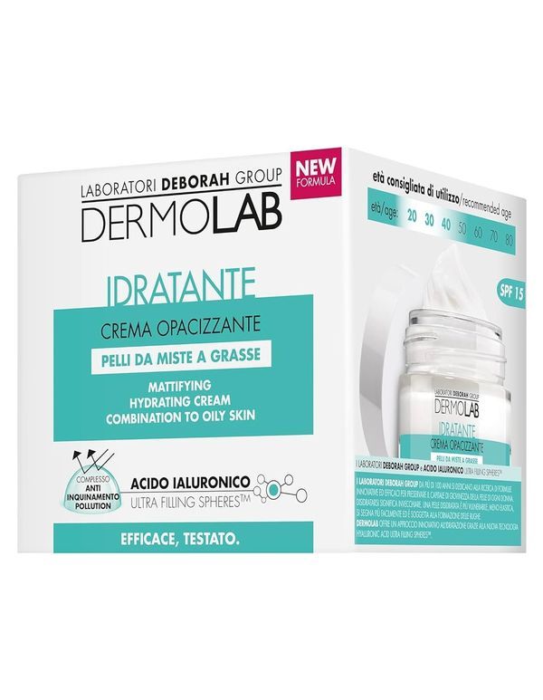 DERMOLAB Crema Idratante Per Pelli Miste A Grasse 50Ml