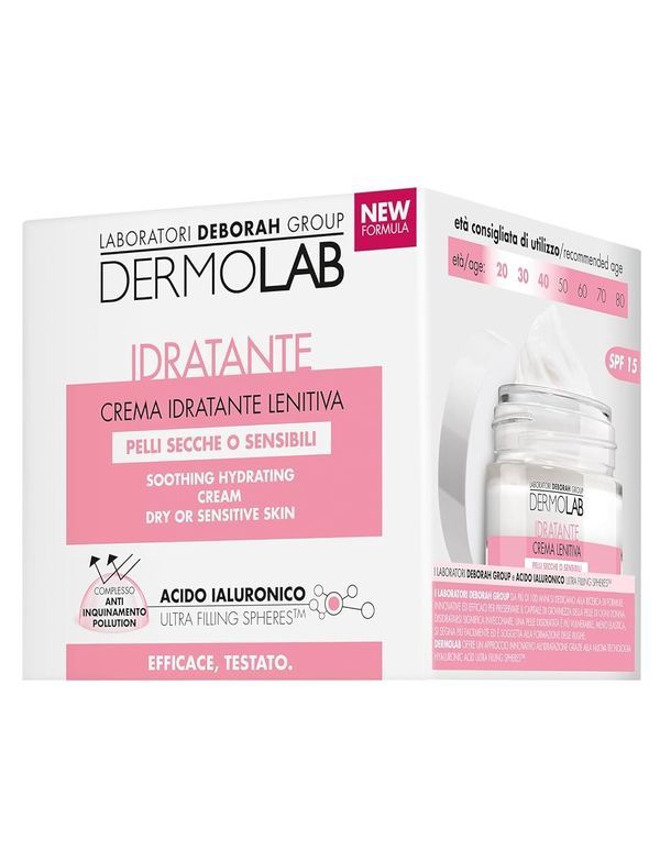 DERMOLAB Crema Idratante Per Pelli Secche O Sensibili 50Ml